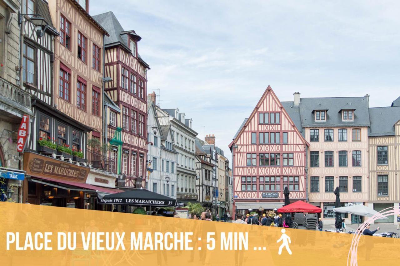 Le Flaubert, Appartement Et Parking En Centre Ville Руан Экстерьер фото